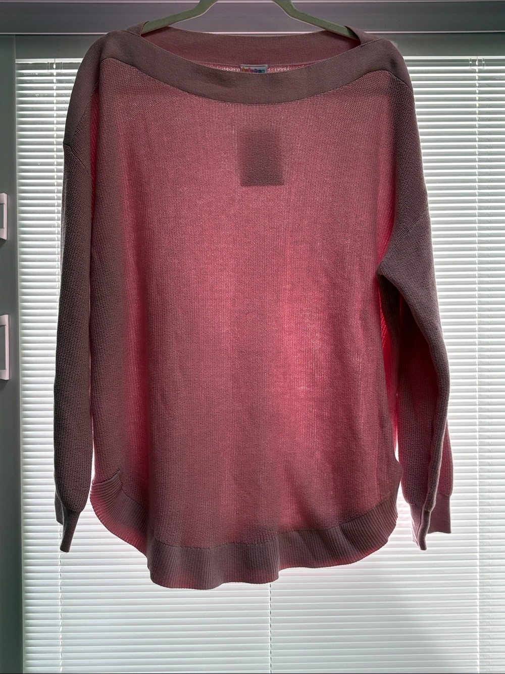 LuLaRoe Rose Pink Scoop Neck Lightweight Sweater